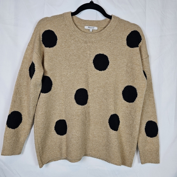 Madewell Dot Graystone Pullover Sweater - Picture 1 of 6